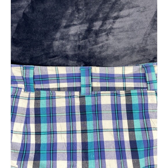 White Stag Size 14 Womens Skort With Built in Shorts Golf Athletic Blue Plaid - Picture 7 of 12